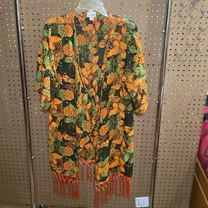 Lularoe Monroe orange and green